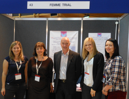 FEMME trial team: Leanne Homer, Anna Belli, Jon Moss, Kelly Faillo and Maria Nicoletti