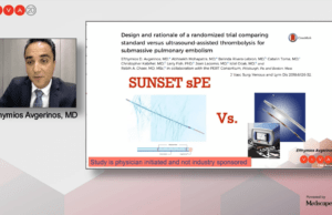 Similar outcomes for ultrasound-assisted and standard thrombolysis in SUNSET sPE